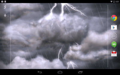 Capture d'écran de l'application Thunderstorm Free Wallpaper - #1