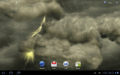 Capture d'écran de l'application Thunderstorm Free Wallpaper - #7
