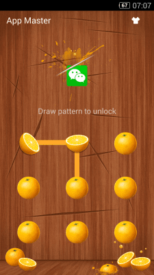 Capture d'écran de l'application AppLock Theme - Fruit - #1