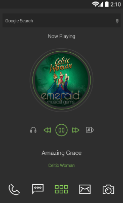 Capture d'écran de l'application Green and Gray Pro UI Theme - #4