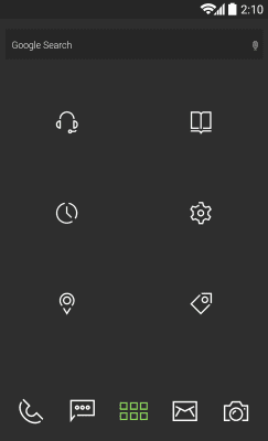 Capture d'écran de l'application Green and Gray Pro UI Theme - #6