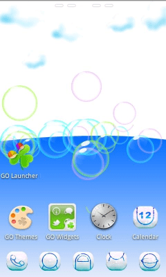 Capture d'écran de l'application Cloud 3D Theme GO Launcher EX - #2