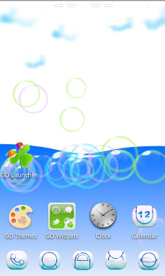 Capture d'écran de l'application Cloud 3D Theme GO Launcher EX - #4
