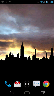 Capture d'écran de l'application Silhouette Free Live Wallpaper - #4