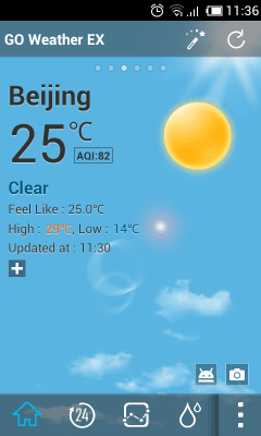Capture d'écran de l'application Default Dynamic1.0 GOWeatherEX - #1