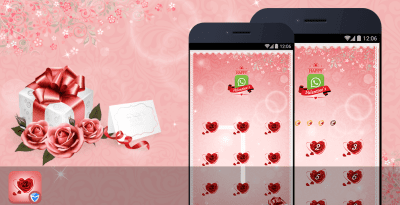 Capture d'écran de l'application AppLock Theme - Love Roses - #1