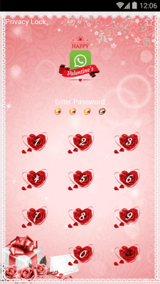 Capture d'écran de l'application AppLock Theme - Love Roses - #2