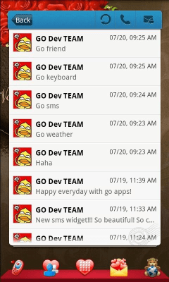 Capture d'écran de l'application Valentine Theme GO Launcher EX - #4