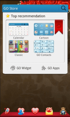 Capture d'écran de l'application Valentine Theme GO Launcher EX - #5