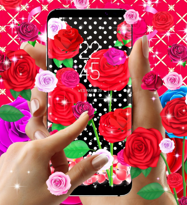Capture d'écran de l'application Pink red roses live wallpaper - #3
