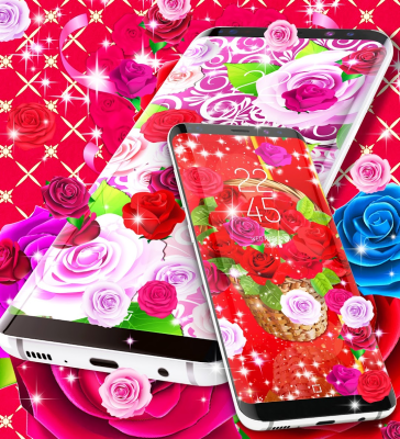 Capture d'écran de l'application Pink red roses live wallpaper - #6
