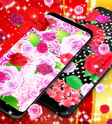Capture d'écran de l'application Pink red roses live wallpaper - #7