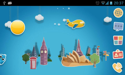 Capture d'écran de l'application Papertown Super Theme GO - #3