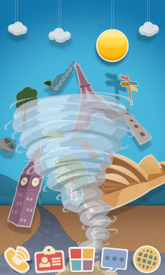 Capture d'écran de l'application Papertown Super Theme GO - #4