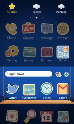 Capture d'écran de l'application Papertown Super Theme GO - #8