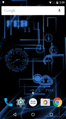 Capture d'écran de l'application Neon Clock Live wallpaper - #1