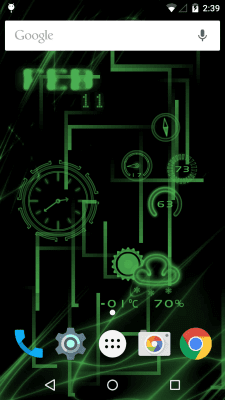 Capture d'écran de l'application Neon Clock Live wallpaper - #2