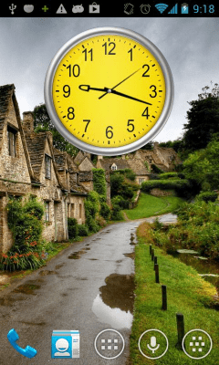 Capture d'écran de l'application Yellow clock (Wallpapyrus pro) - #1