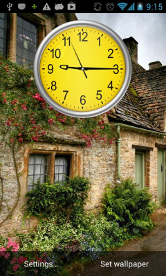 Capture d'écran de l'application Yellow clock (Wallpapyrus pro) - #3