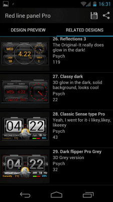 Capture d'écran de l'application Thousand Clock Widgets - #2
