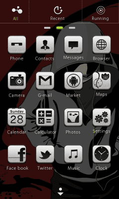 Capture d'écran de l'application Touch Theme GO Locker - #4