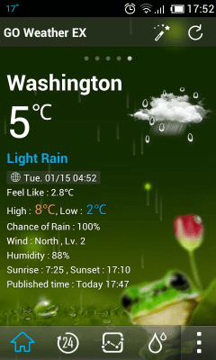 Capture d'écran de l'application Restful Weather Widget Theme - #2