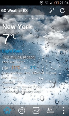 Capture d'écran de l'application Classic GOWeather Reward Theme - #3