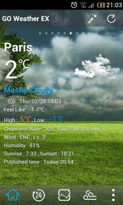 Capture d'écran de l'application Classic GOWeather Reward Theme - #4