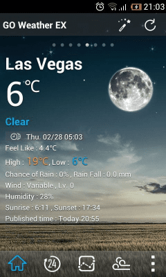 Capture d'écran de l'application Classic GOWeather Reward Theme - #5