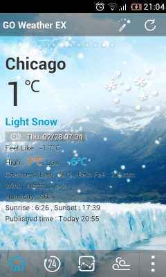 Capture d'écran de l'application Classic GOWeather Reward Theme - #6