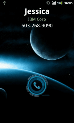 Capture d'écran de l'application Rocket CallerID Holo Theme - #1