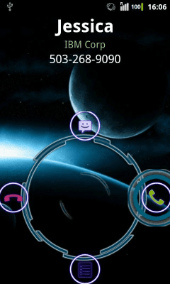 Capture d'écran de l'application Rocket CallerID Holo Theme - #2