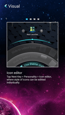 Capture d'écran de l'application Next Launcher 3D Manuals - #4