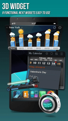 Capture d'écran de l'application Next Launcher 3D Shell Lite - #5