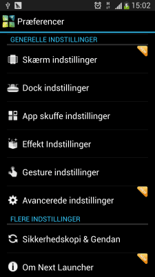 Capture d'écran de l'application Next Launcher Danish Langpack - #3
