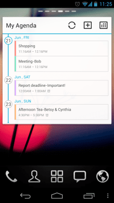 Capture d'écran de l'application GO Calendar Widget - #2