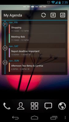 Capture d'écran de l'application GO Calendar Widget - #5