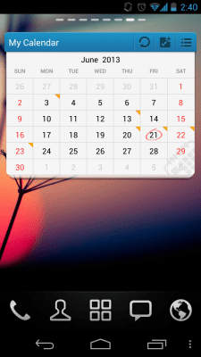 Capture d'écran de l'application GO Calendar Widget - #7