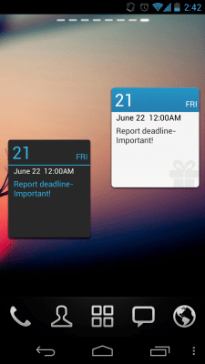 Capture d'écran de l'application GO Calendar Widget - #8