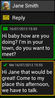 Capture d'écran de l'application BL Monochrome Dark Theme - #3