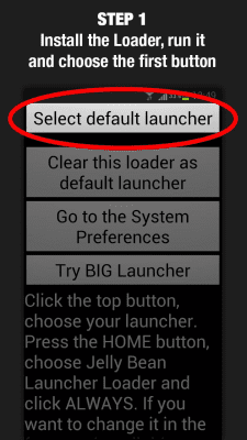 Capture d'écran de l'application Jelly Bean Launcher Loader - #1