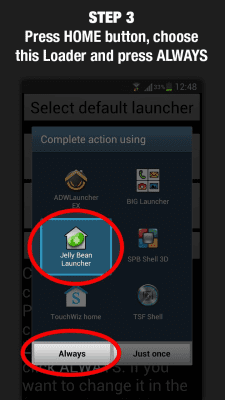 Capture d'écran de l'application Jelly Bean Launcher Loader - #3