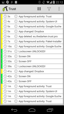Capture d'écran de l'application Trust - Event Logger - #2