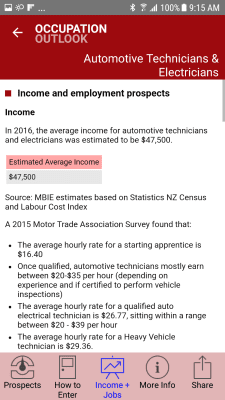 Capture d'écran de l'application Occupation Outlook - #4