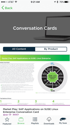 Capture d'écran de l'application SUSE to Go - #4