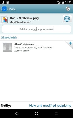 Capture d'écran de l'application Micro Focus Filr - #3