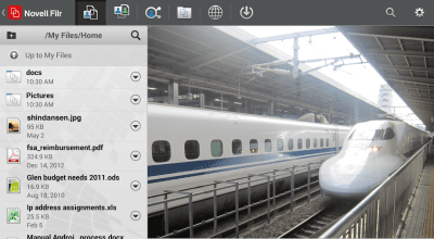 Capture d'écran de l'application Micro Focus Filr - #6