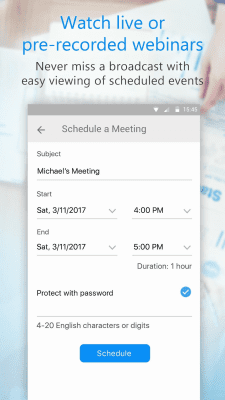 Capture d'écran de l'application U - Webinars, Meetings & Messenger - #6