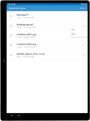 Capture d'écran de l'application Winmail.dat Opener - #8