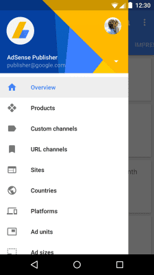 Capture d'écran de l'application Google AdSense - #3